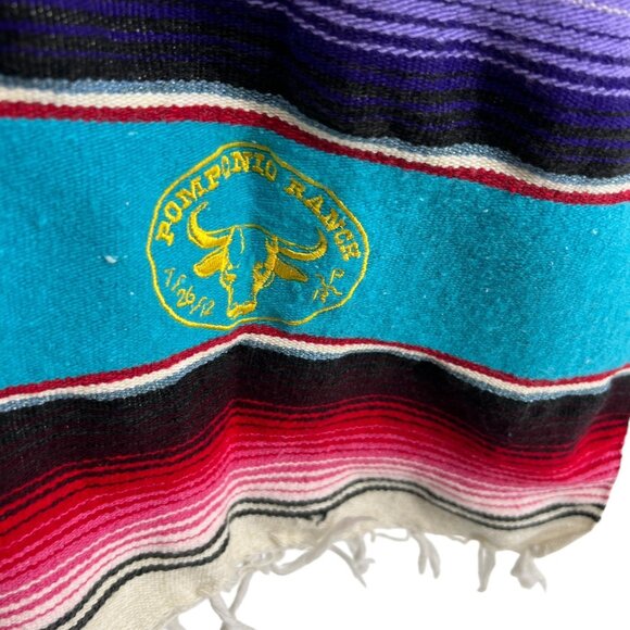 Pomponio Ranch Mexican Pattern Sarape - Picture 5 of 6